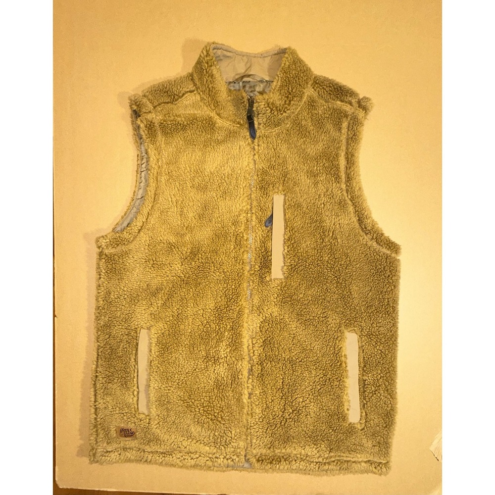 MOONSHINE Women's Sherpa Vest Fleece Western Country Cowgirl Brown Size M